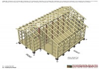 CS100 - Combo Chicken Coop + Garden Shed Plans Construction_058